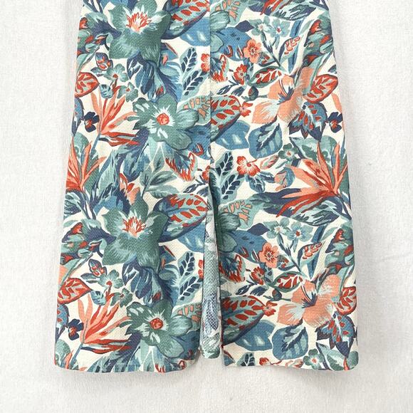 FAHERTY Bay Twist Dress Women Small Floral Print Blue Halter Maxi Sleeveless NEW - Picture 8 of 16